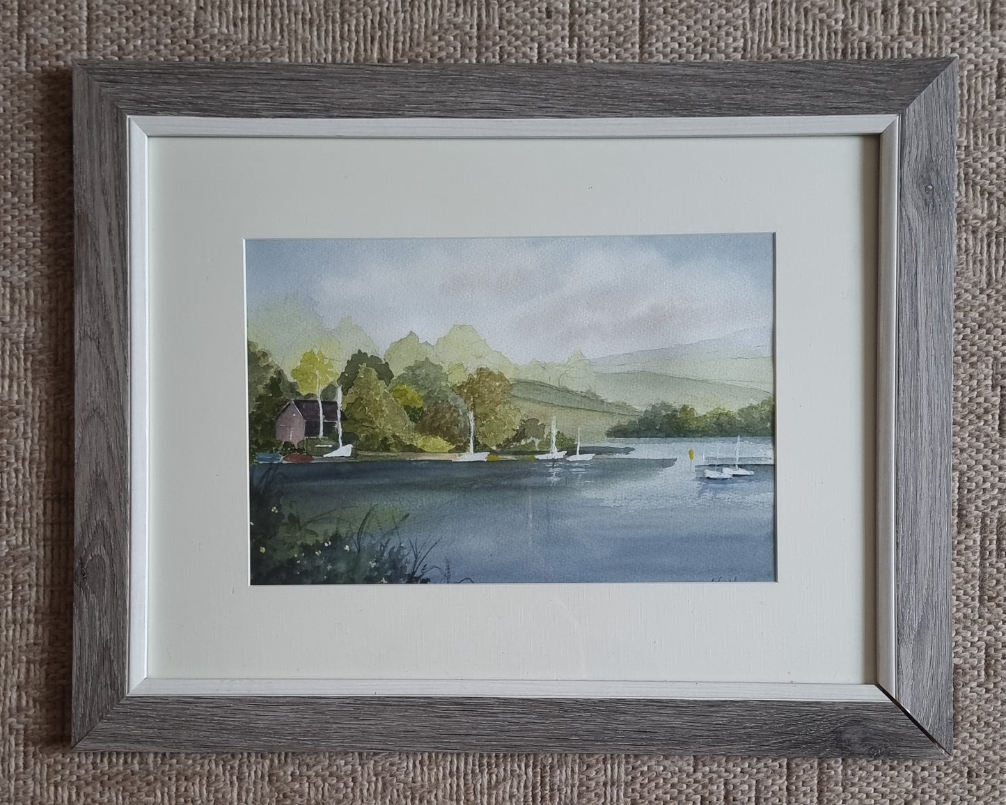 Carsington Water. A4 water colour.
