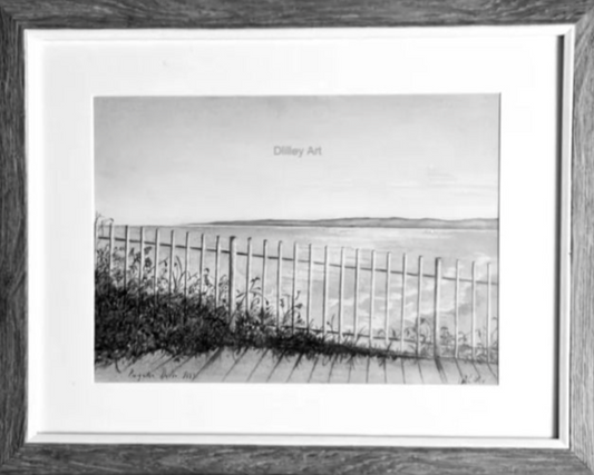 A3 Sketch. Paignton, Devon 2023. Signed and Framed