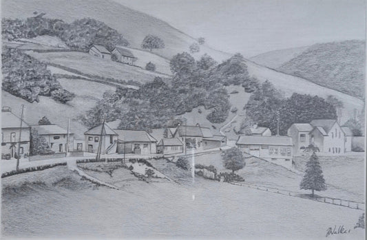 Three A4 pieces. Ladybower Reservoir. The Lost Villages.